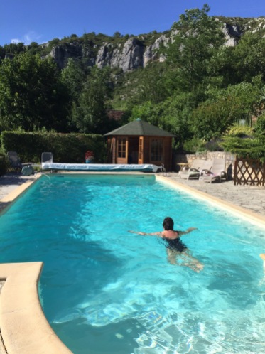 Our pool at the gites at Sauliac-sur-Cele, Lot, France